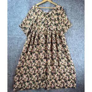 Vintage Ashlee California Dress 14/16 Pleated Granny Cottage Housewife Country